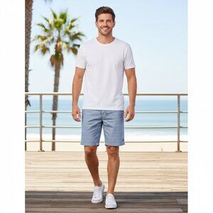 Hang Ten Men's Hybrid Striped Shorts NWT Blue XXL